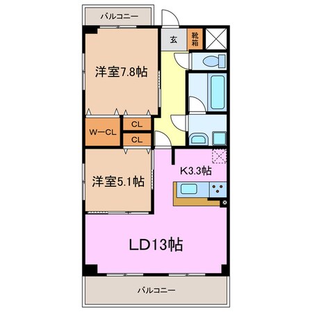 インペリアル南大高の物件間取画像